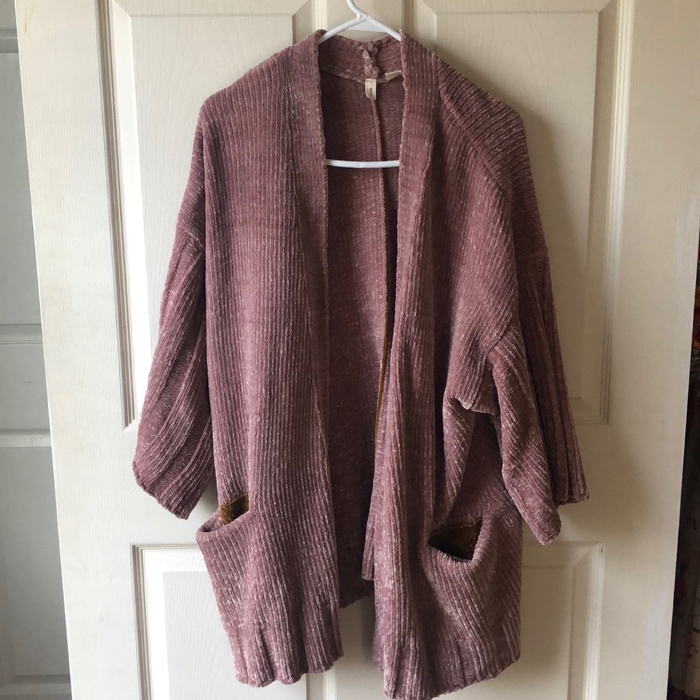Anthropologie Chenille Cardigan